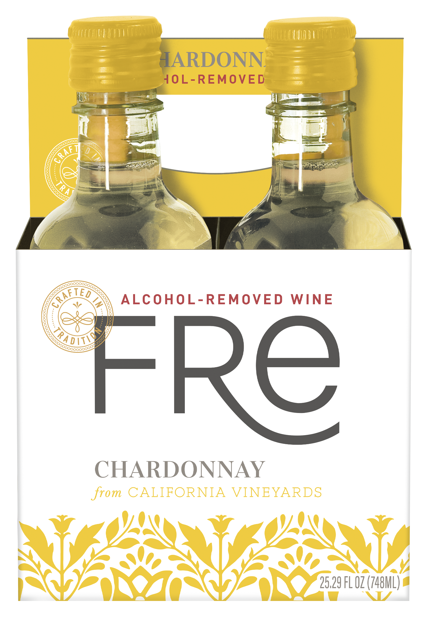 Four pack of 187ml Sutter Home Chardonnay Mini Bottles