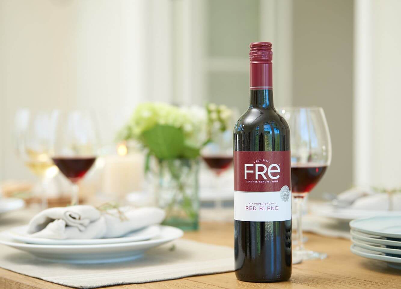 Red Blend on Dining Table