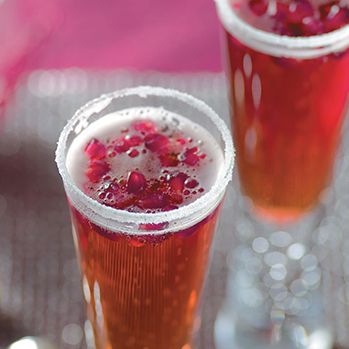 Sparkling Pomogranate Snowflake Mocktail