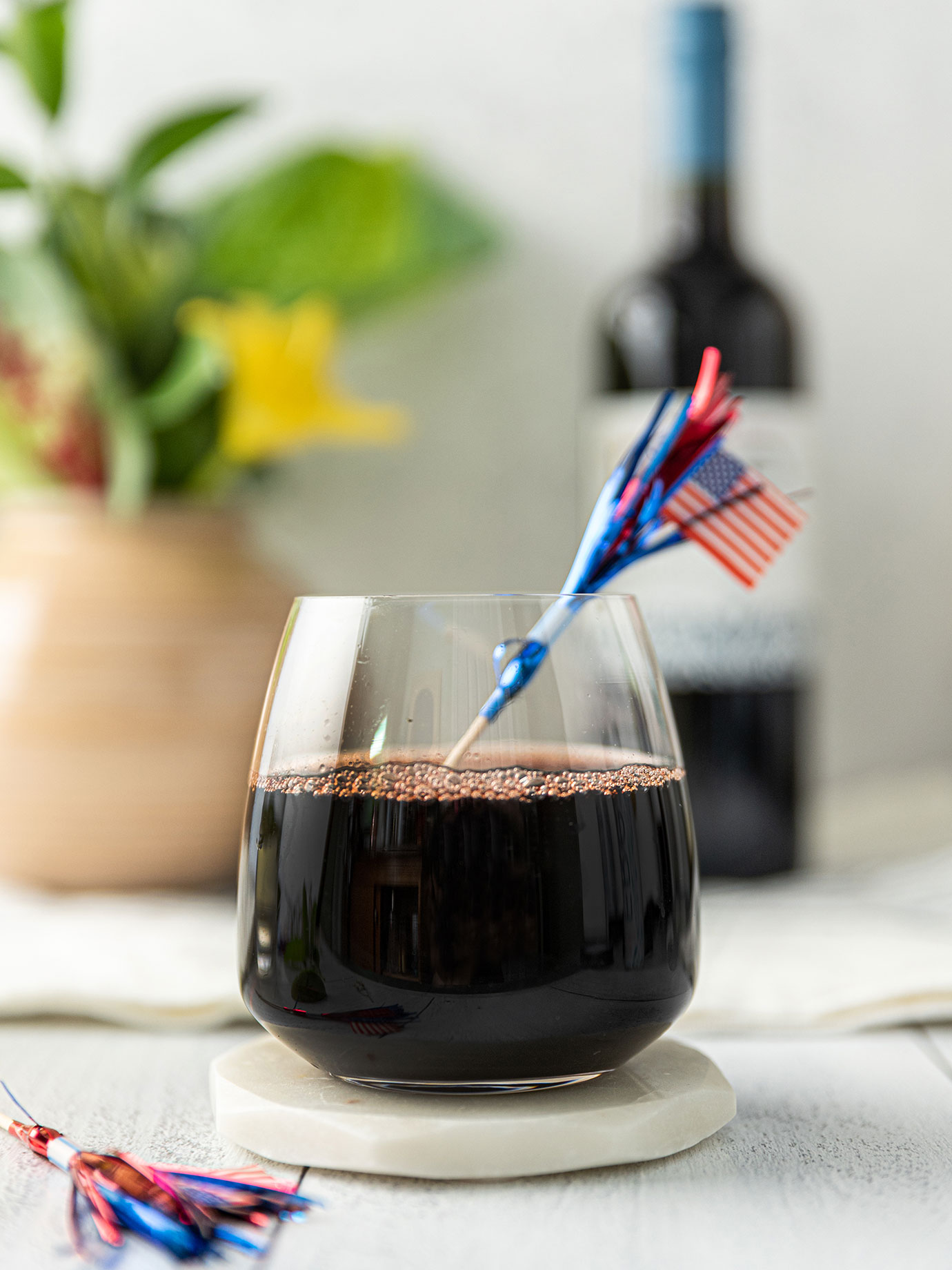 mocktail recipe, fourth of july mocktails, merlot, fre merlot, alcohol free merlot, alcohol removed merlot