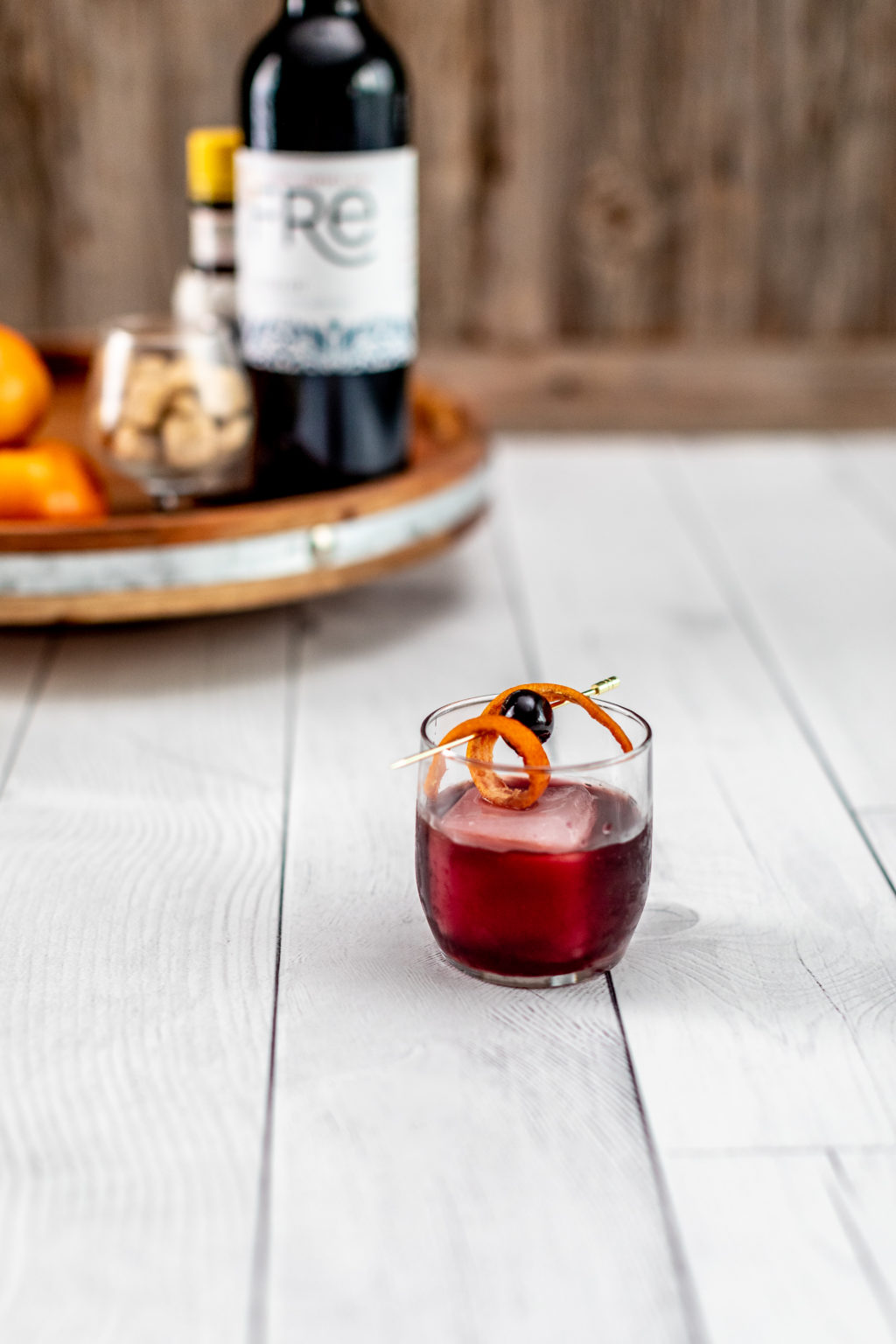 Old Fashioned Red Mocktail Fre Wines NonAlcoholic Wines