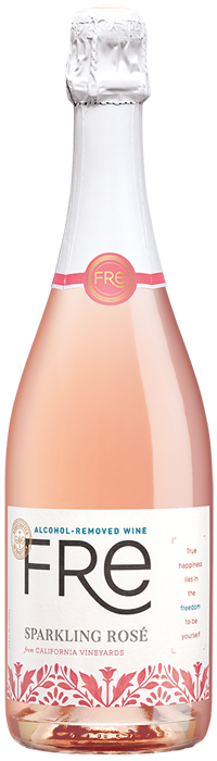 Fre Sparkling Rose, rose wine, rose, alcohol free, alcohol removed, fre, fre wines, fre wine, alcohol free wine, alcohol removed wine, brut, bubbly, alcohol free champagne
