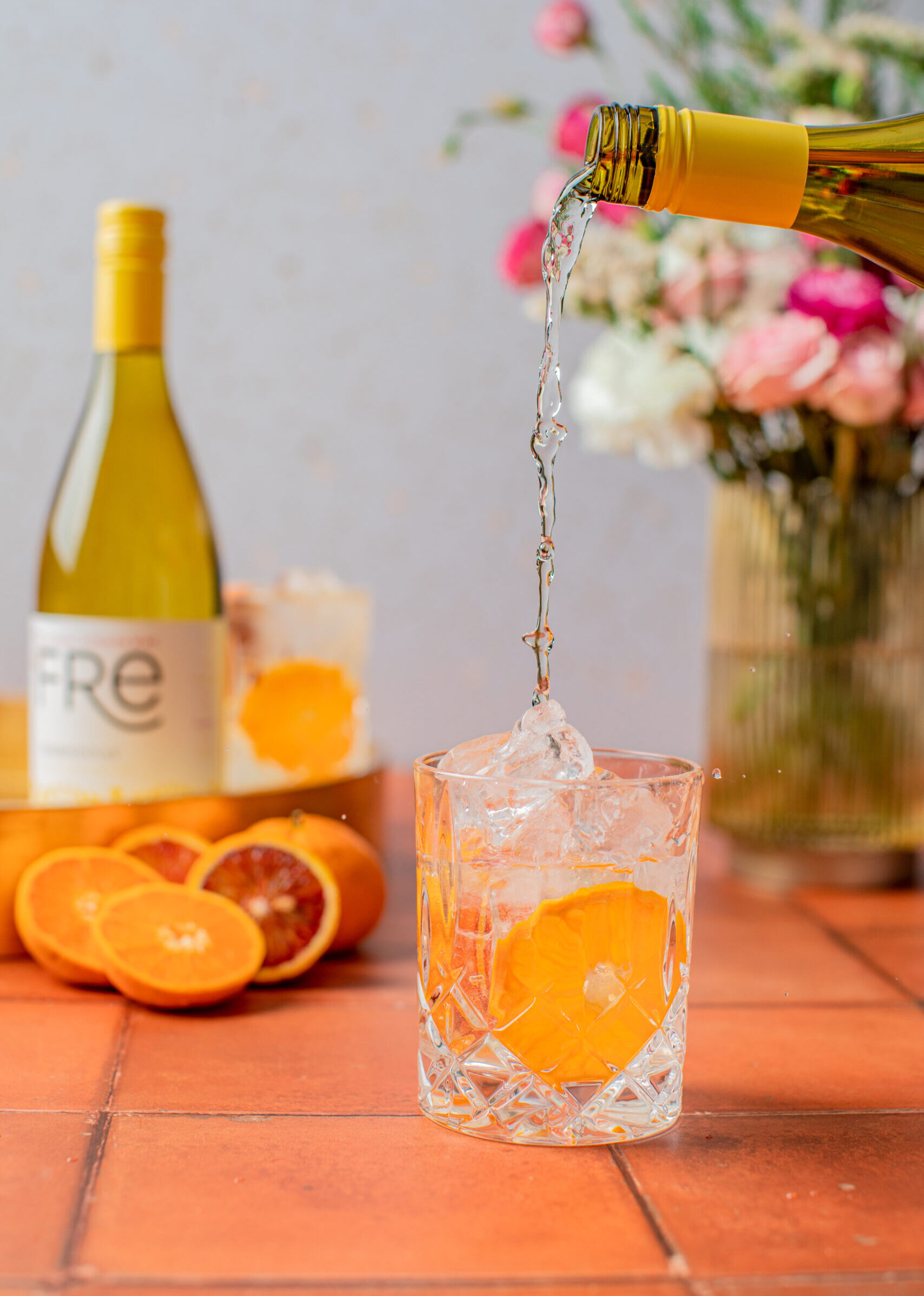 Chardonnay Citrus Breeze, Alcohol-Removed Chardonnay Citrus Breeze, fre wines, fre, free, alcohol removed, alcohol removed white wine, alcohol free white wine, mocktails, wine cocktails, alcohol free drink