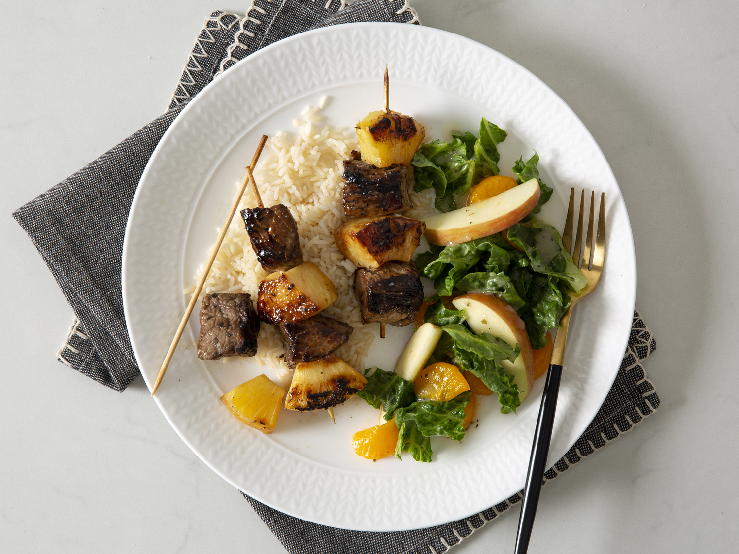 eMeal Recipe Steak Pineapple Kabobs