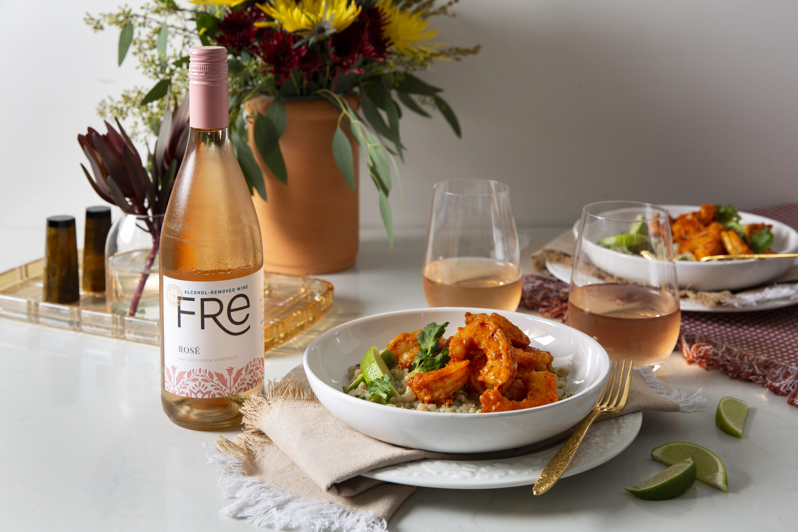 eMeal Recipe Red Curry Shrimp and FRE Rosé