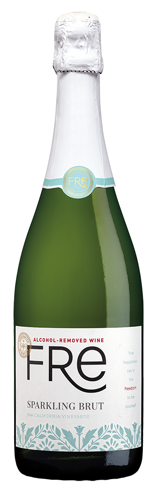 A bottle of FRE Alcohol-Removed Sparkling Brut