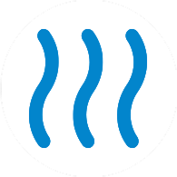 Wavy line gas icon